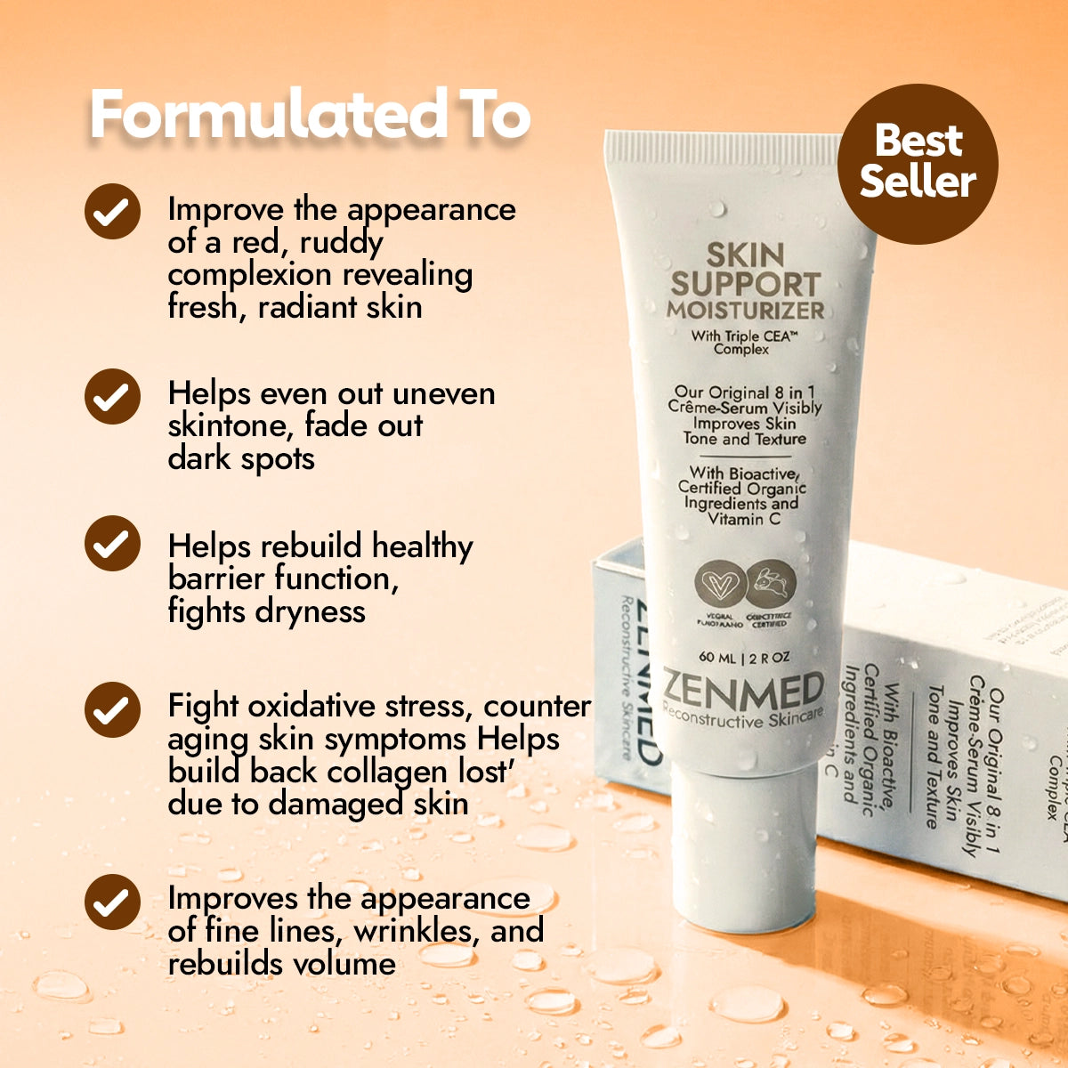 Skin Support Moisturizer - Support Serum RENAMED, Original Formula
