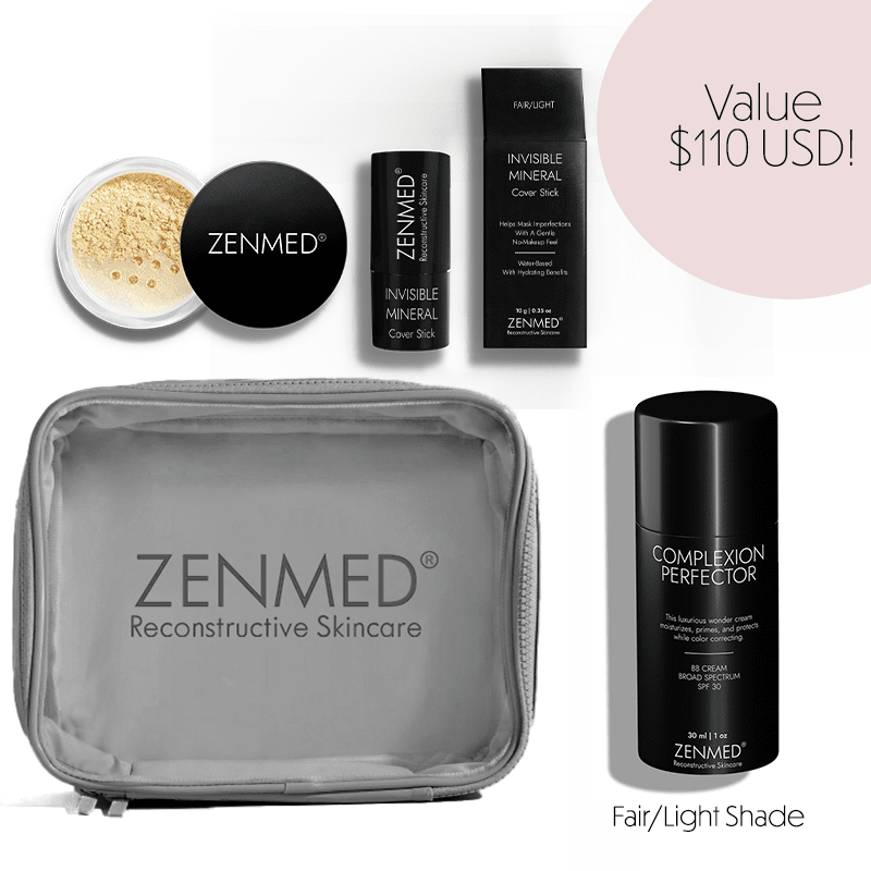ZENMED Make Up & Skincare Bundle, Protect & Perfect Collection For Fair/Light Skin Tones