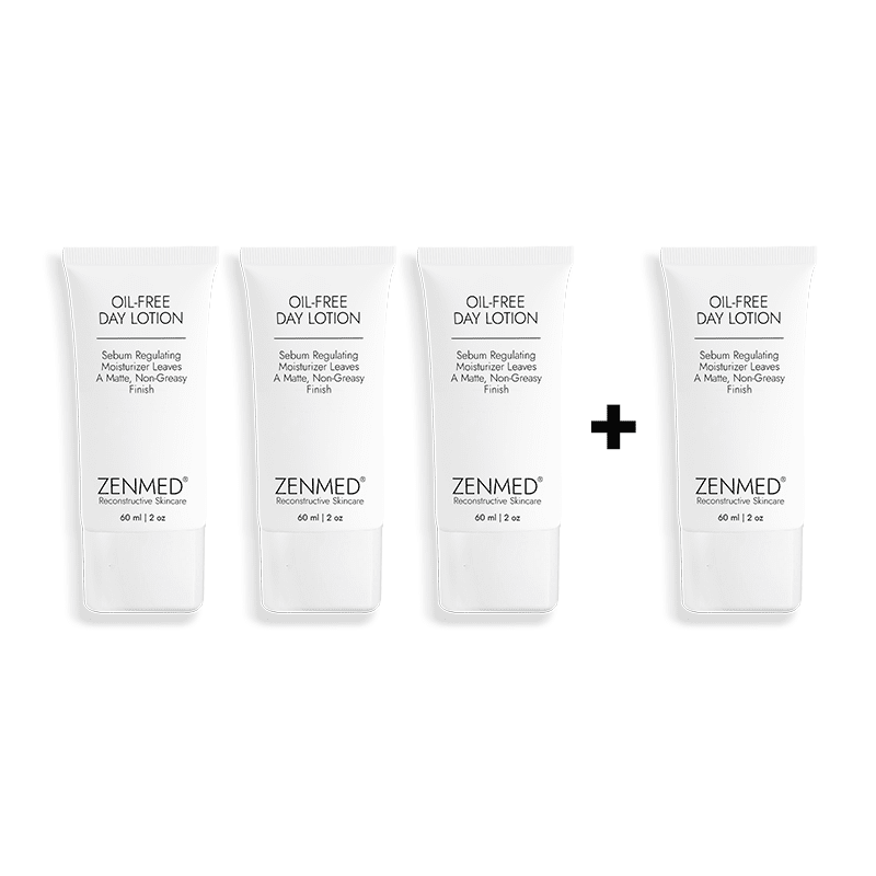ZENMED Oil-Free Day Lotion for Acne & Rosacea - Buy 3 Get 1 Free!