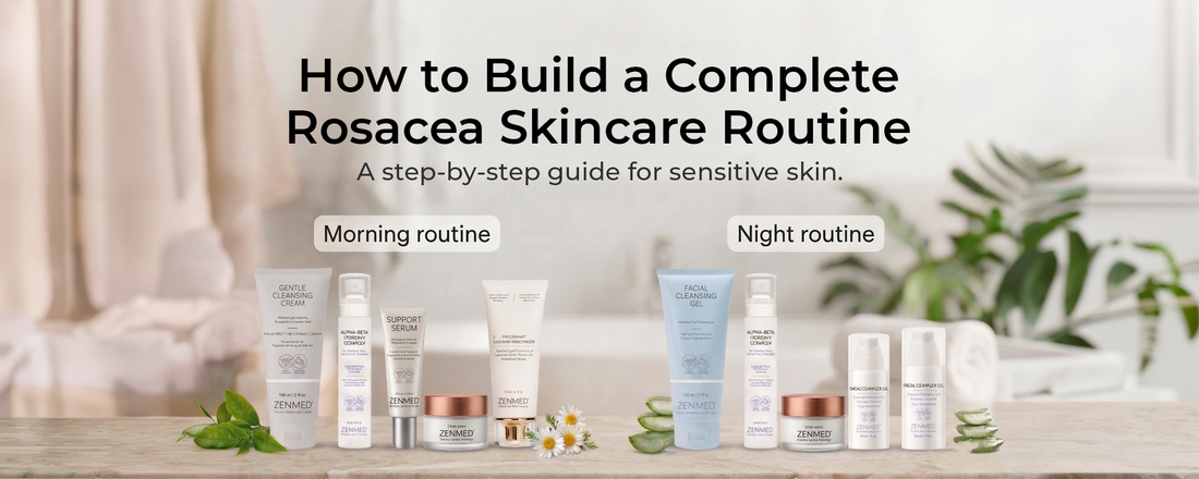 How to Build a Complete Rosacea Skincare Routine  (Morning & Night)- Guide 2026