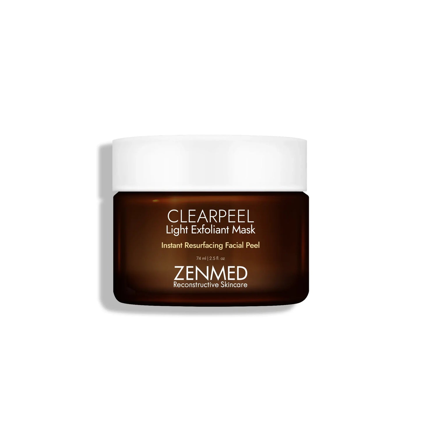 ZENMED Clearpeel Light Exfoliant Mask jar on a white background