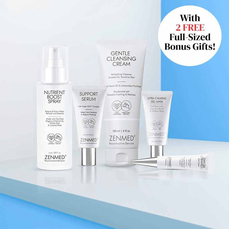 Skin Support System For Facial Redness + 2 FREE gifts worth $60!